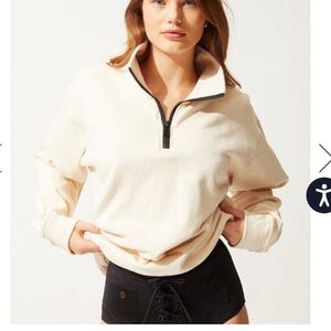 Solid & striped pullover